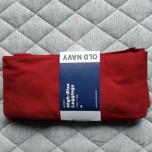 NWT Old navy high rise leggings red size medium